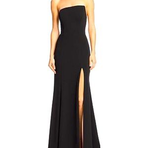 Black scuba gown